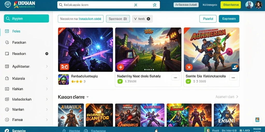 Tangkapan layar menampilkan level awal permainan dengan grafis yang menarik.