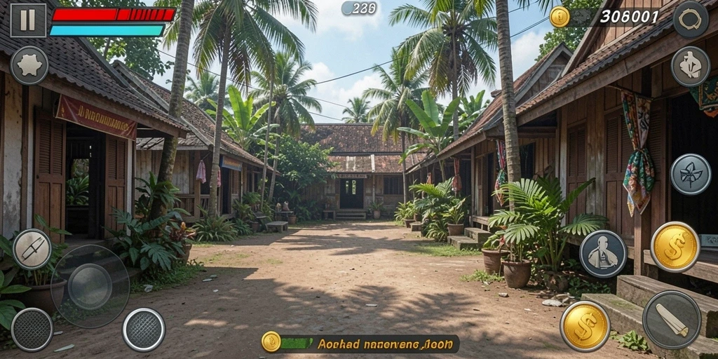 Tampilan grafis yang menakjubkan dalam gameplay.
