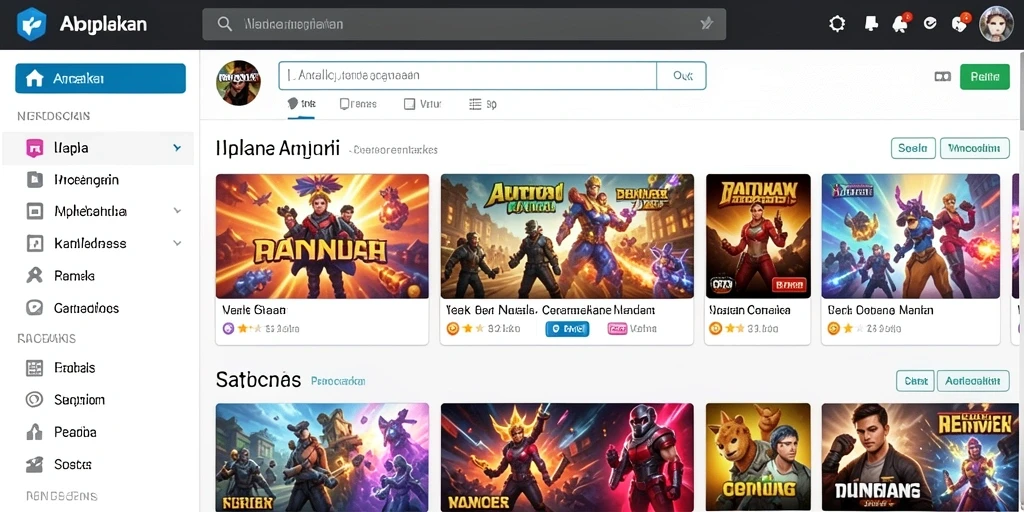 Tampilan awal permainan yang menarik.