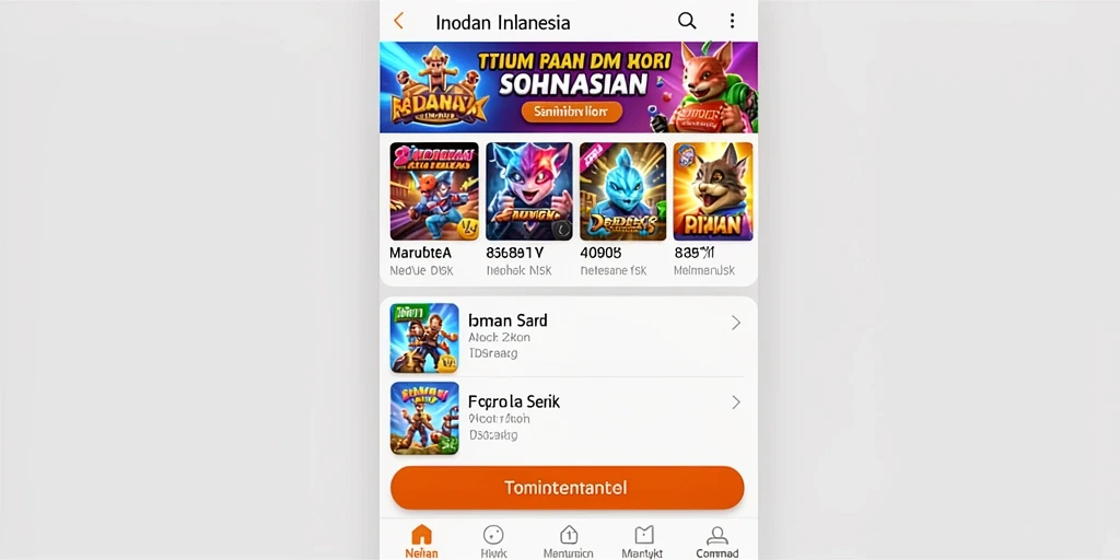 Tampilan antarmuka utama yang menarik dan intuitif.