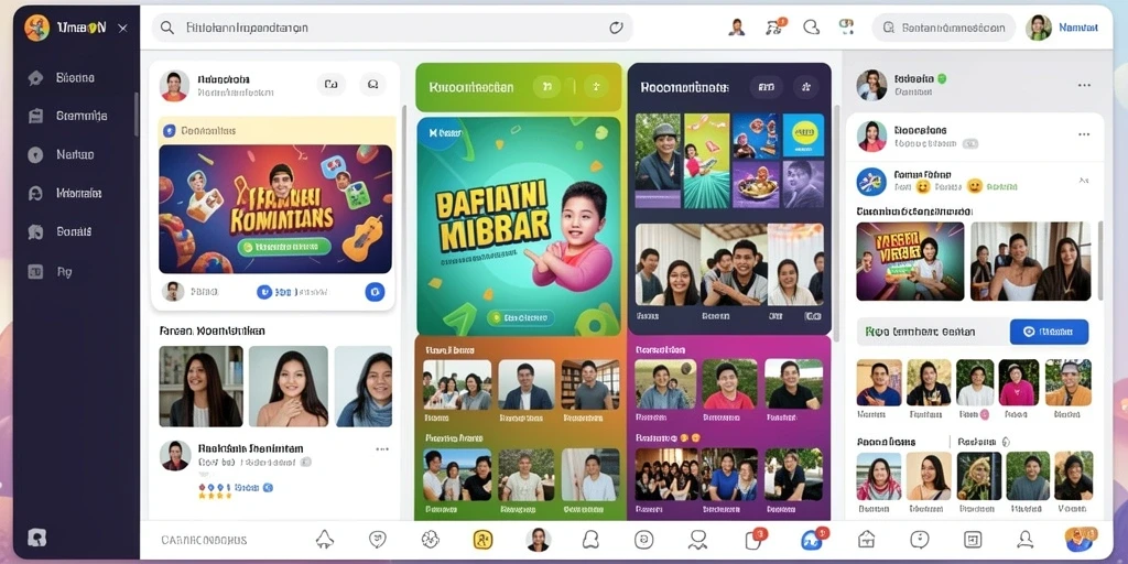 Tampilan antarmuka yang menarik dan user-friendly.